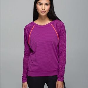 lululemon athletica Run For Days Long Sleeve Top Regal Plum
